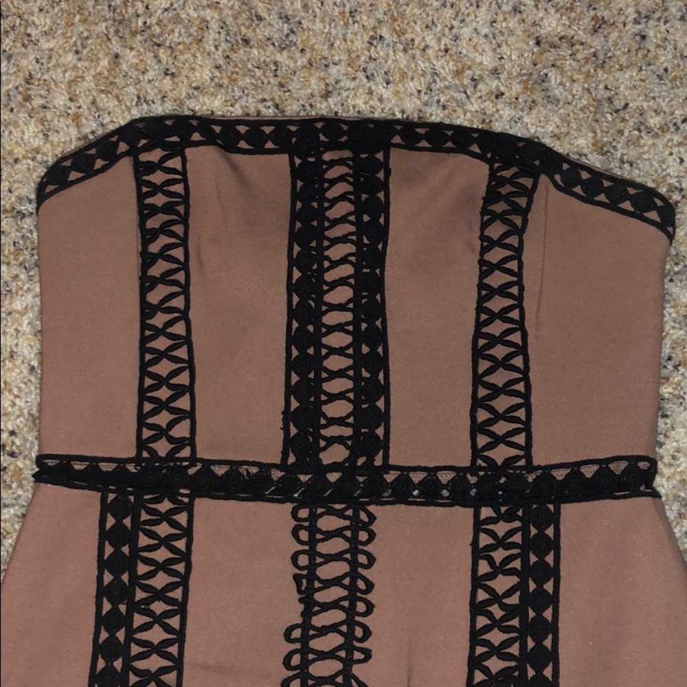 mini strapless dress